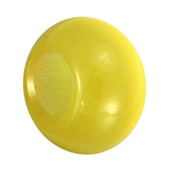 Edelstein-Großlochperle (Katzenauge), 14mm, zitronengelb zitronengelb