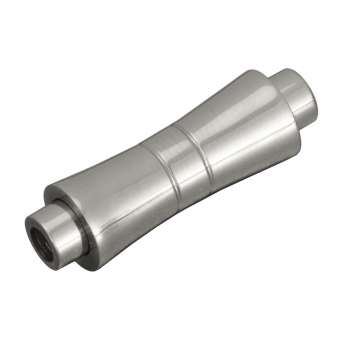 Edelstahlverschluss, 25X9mm, Loch-Ø 3mm, silberfarben 