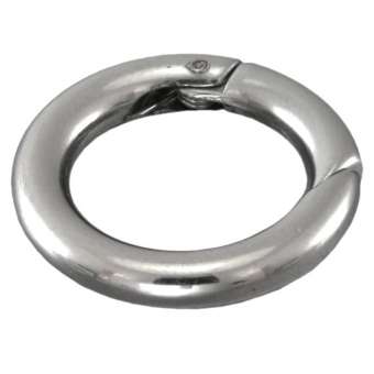 Verschluss, 25X3mm, Metall, silberfarben 