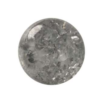 Kristallperle aus Glas, 10mm, grau grau