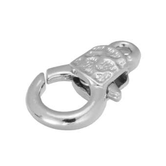 Schmuckkarabiner, 15X8mm, silberfarben 