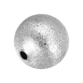Metallperle, 12mm, silberfarben silberfarben