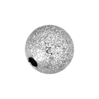 Metallperle, 8mm, silberfarben silberfarben