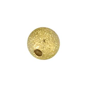 Metallperle, 6mm, goldfarben goldfarben