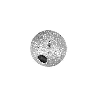 Metallperle, 6mm, silberfarben silberfarben