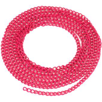 Schmuckkette, 20cm, 3mm breit, dunkelpink dunkelpink