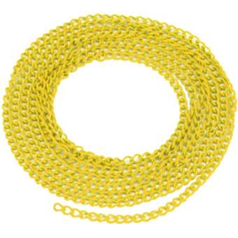 Schmuckkette, 20cm, 3mm breit, zitronengelb zitronengelb