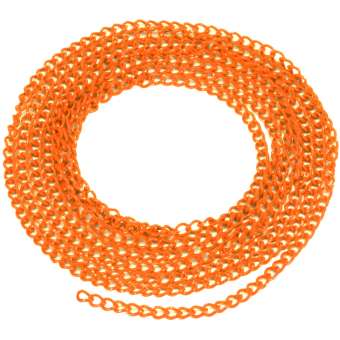 Schmuckkette, 20cm, 3mm breit, orange orange