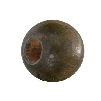 Holzperle (10 Stück), 10mm, rund, braunen dunkelbraun