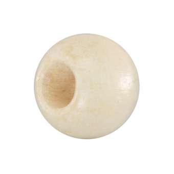 Holzperle (10 Stück), 10mm, rund, eierschalen weiß eierschalen weiß