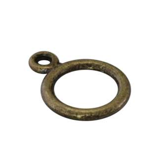 Anhängerhalter aus Metall, 14mm, bronzefarben 