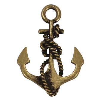 Anker, 27 mm, bronzefarben 