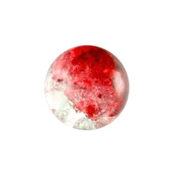 Glasperle in Kristalloptik, 8mm, rund, rot-transparent rot-transparent