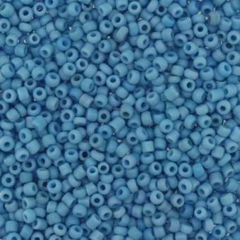 Rocailles, 50g, rund, 2mm, hellblau opal hellblau opal