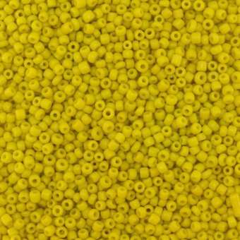 Rocailles, 50g, rund, 1,5mm, gelb opal gelb opal