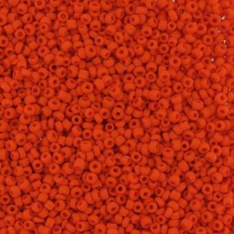 Rocailles, 50g, rund, 1,5mm, orange frost orange frost