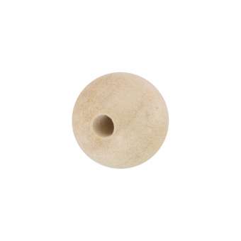 Holzperle, (5 Stück), (White Wood), 4mm, rund, eierschalen weiß White Wood, eierschalen weiss