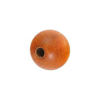 Holzperle, 5 Stück, (Red Wood), 4mm, rund, honigfarben Red Wood, honigfarben