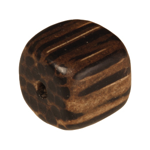 Holzperle (Old Palmwood), 8mm, Würfel, braunen Old Palmwood, braunen