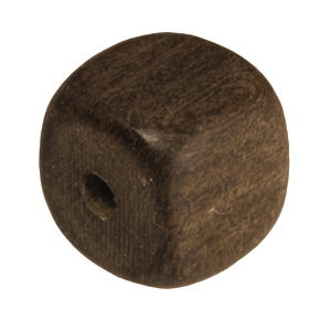 Holzperle (Grey Wood), 8mm, Würfel, walnussbraun Grey Wood, walnussbraun