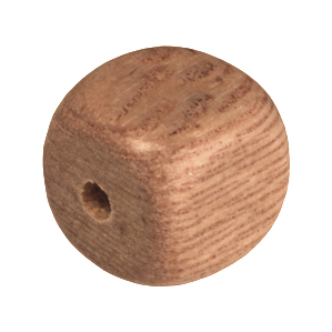 Holzperle (Rosewood), 8mm, Würfel, hellbraun Rosewood, hellbraun