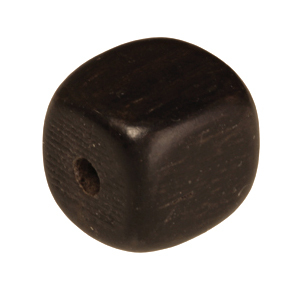 Holzperle (Tiger Ebony Wood / Ebenholz), 8mm, Würfel, braunen Tiger Ebony Wood / Ebenholz, braunen