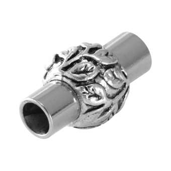 Magnetverschluss, 17X9mm, Loch-Ø 4mm, Metall, silberfarben 