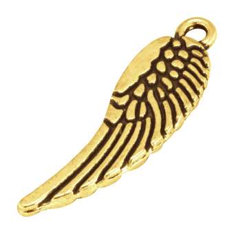 Flügelanhänger, 30mm, goldfarben 