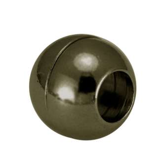 Magnetverschluss, 13X13mm, Loch-Ø 6mm, Metall, bronzefarben bronzefarben