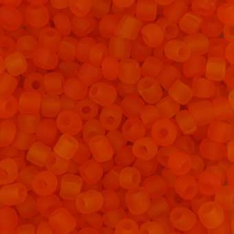 Rocailles, 50g, rund, 4mm, hellorange frost hellorange frost