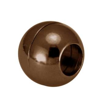 Magnetverschluss, 13X13mm, Loch-Ø 6mm, Metall, kupferfarben kupferfarben