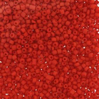 Rocailles, 50g, rund, 1,5mm, orange frost orange frost