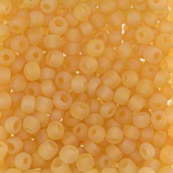 Rocailles, 50g, rund, 4mm, rosa-apricot frost rosa-apricot frost