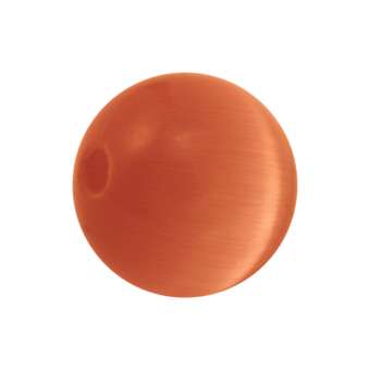 Katzenauge-Perle, 10mm, rund, orange orange
