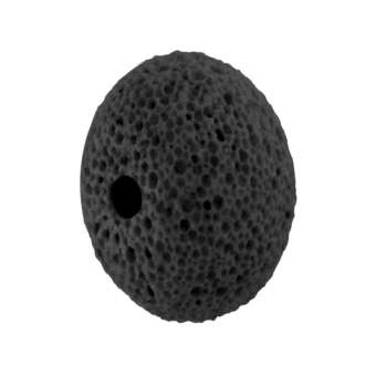 Lavaperlen, 14X10 mm, schwarz schwarz