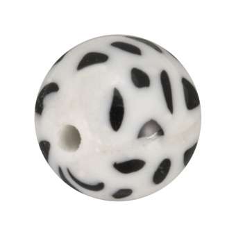 Fimoperle, 11mm, rund, weiß 