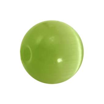 Katzenauge-Perle, 10mm, rund, limetten grün limetten grün