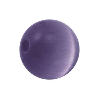 Katzenauge-Perle, 10mm, rund, violett violett