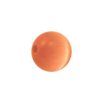 Katzenauge-Perle, 6mm, rund, hellorange hellorange