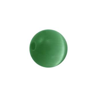 Katzenauge-Perle, 6mm, rund, grasgrün grasgrün