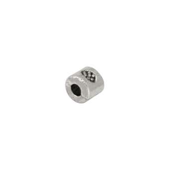 Metallperle, 4mm, silberfarben 