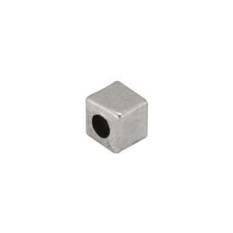 Metallperle, 4mm, silberfarben 