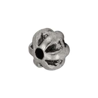 Metallperle, 6X5mm, silberfarben 