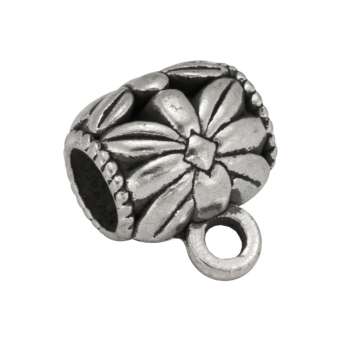 Anhängerhalter, 13X11mm, Metall, silberfarben 