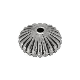 Metallperle, 8mm, silberfarben 