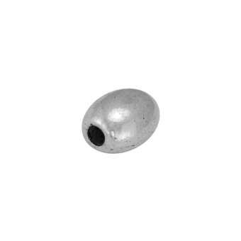 Metallperle, 5X4mm, silberfarben 