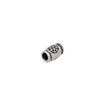 Metallperle, 4X2mm, silberfarben 