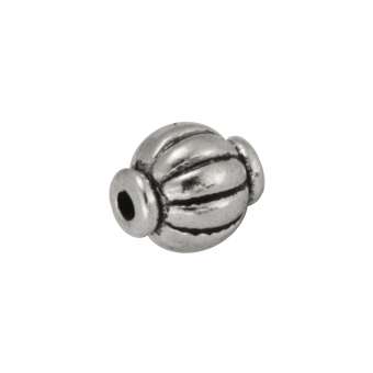 Metallperle, 7X6mm, silberfarben 