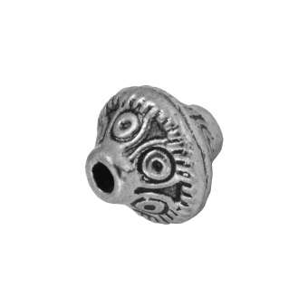 Metallperle, 7mm, silberfarben 