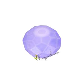Glasschliffperle (emailliert), briolette, 8X6mm, violett violett